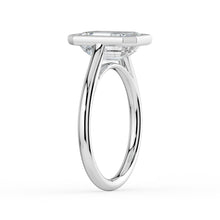 The Polaris Ring - Emerald Bezel Solitaire