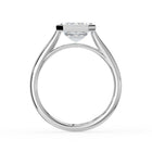 The Polaris Ring - Emerald Bezel Solitaire