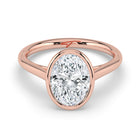The Polaris Ring - Oval Bezel Solitaire