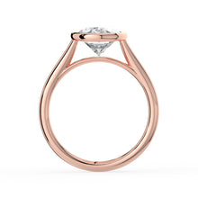 The Polaris Ring - Oval Bezel Solitaire