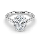 The Polaris Ring - Oval Bezel Solitaire