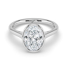 The Polaris Ring - Oval Bezel Solitaire