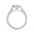 The Polaris Ring - Oval Bezel Solitaire