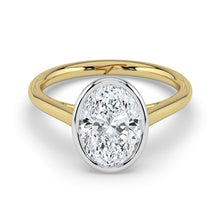 The Polaris Ring - Oval Bezel Solitaire