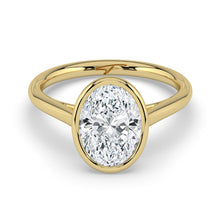 The Polaris Ring - Oval Bezel Solitaire