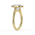 The Polaris Ring - Oval Bezel Solitaire