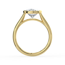 The Polaris Ring - Oval Bezel Solitaire