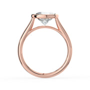 The Polaris Ring – Round Bezel Solitaire in 18K Rose Gold – The Jewel Concierge