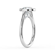 The Polaris Ring – Round Bezel Solitaire in 14K White Gold and Yellow Gold – The Jewel Concierge