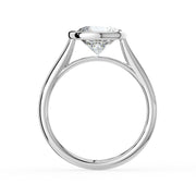 The Polaris Ring – Round Bezel Solitaire in 18K White Gold – The Jewel Concierge