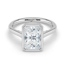 The Polaris Ring - 2.00 ct. Radiant Bezel Solitaire