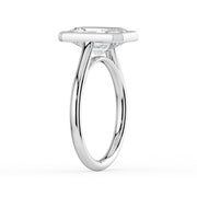 The Polaris Ring — Radiant Bezel Solitaire Lab-Grown Diamond Engagement Ring in White Gold | The Jewel Concierge