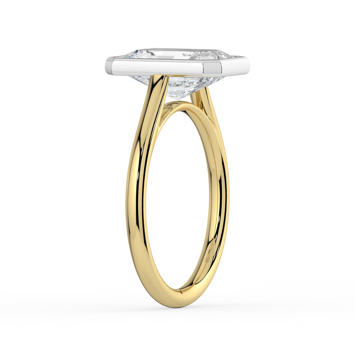 The Polaris Ring - 2.00 ct. Radiant Bezel Solitaire