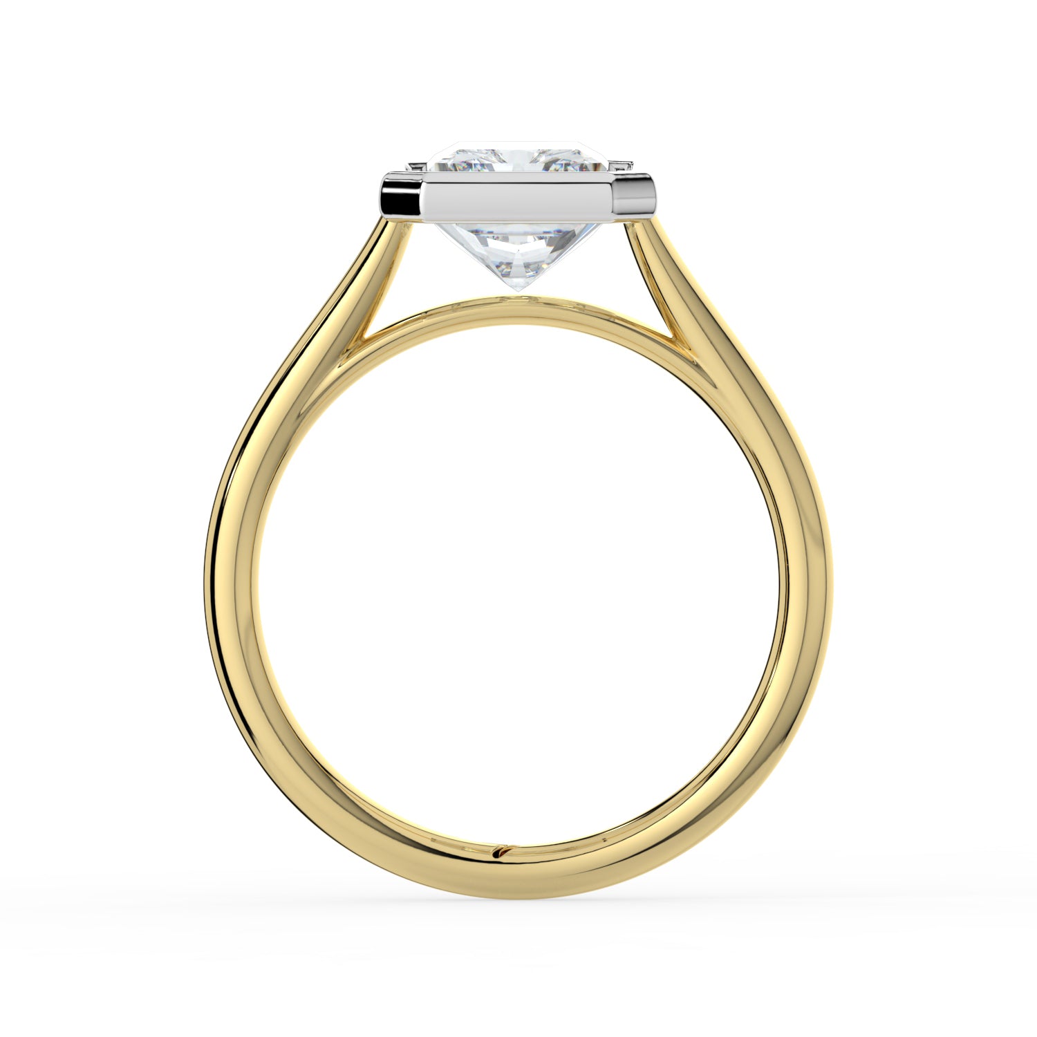 The Polaris Ring - 2.00 ct. Radiant Bezel Solitaire