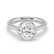 The Polaris Ring – Round Bezel Solitaire – The Jewel Concierge