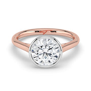 The Polaris Ring – Round Bezel Solitaire – The Jewel Concierge