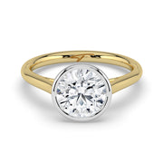 The Polaris Ring – Round Bezel Solitaire – The Jewel Concierge