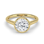 The Polaris Ring - Round Bezel Solitaire