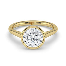 The Polaris Ring - Round Bezel Solitaire