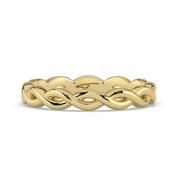 The Elysande Wedding Band — Braided Gold | The Jewel Concierge