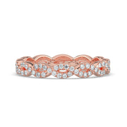 The Elysande Lab-Grown Diamond Wedding Band — Braided Pavé | The Jewel Concierge