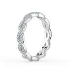 The Elysande Lab-Grown Diamond Wedding Band — Braided Pavé | The Jewel Concierge