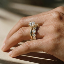 The Celeste Ring - 4 Claw Round Solitaire with Hidden Halo