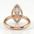 The Celine Ring – Marquise Half Bezel Solitaire – The Jewel Concierge