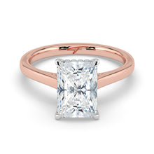 The Aquila Ring - Radiant Cathedral with Hidden Halo & Pavé Bridge