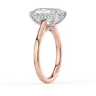 The Aquila Ring - Radiant Cathedral with Hidden Halo & Pavé Bridge