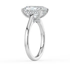 The Aquila Ring - Radiant Cathedral with Hidden Halo & Pavé Bridge