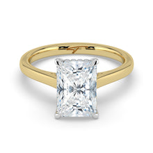 The Aquila Ring - Radiant Cathedral with Hidden Halo & Pavé Bridge