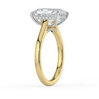 The Aquila Ring - Radiant Cathedral with Hidden Halo & Pavé Bridge