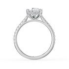 The Cara Ring - Pear Cathedral with Hidden Halo & Pavé Band