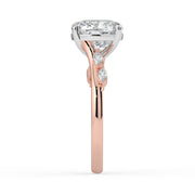 The Madeline Ring – Cushion with Twisted Accent Band – The Jewel Concierge