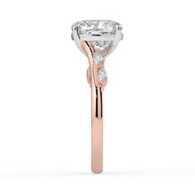 The Madeline Ring - Cushion with Twisted Accent Band