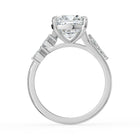 The Madeline Ring - Cushion with Twisted Accent Band