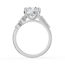 The Madeline Ring - Cushion with Twisted Accent Band