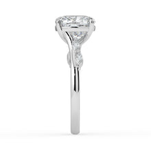 The Madeline Ring - Cushion with Twisted Accent Band