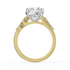 The Madeline Ring - Cushion with Twisted Accent Band