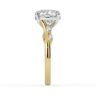 The Madeline Ring - Cushion with Twisted Accent Band