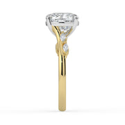 The Madeline Ring – Cushion with Twisted Accent Band – The Jewel Concierge