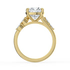 The Madeline Ring - Cushion with Twisted Accent Band