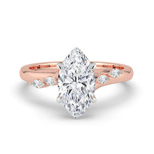 The Madeline Ring - Marquise with Twisted Accent Band