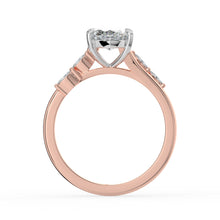 The Madeline Ring - Marquise with Twisted Accent Band