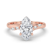 The Madeline Ring - Marquise with Twisted Accent Band