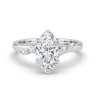 The Madeline Ring - Marquise with Twisted Accent Band