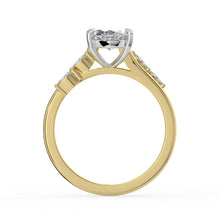 The Madeline Ring - Marquise with Twisted Accent Band
