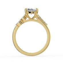 The Madeline Ring - Marquise with Twisted Accent Band