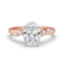 The Madeline Ring - Oval with Twisted Accent Band